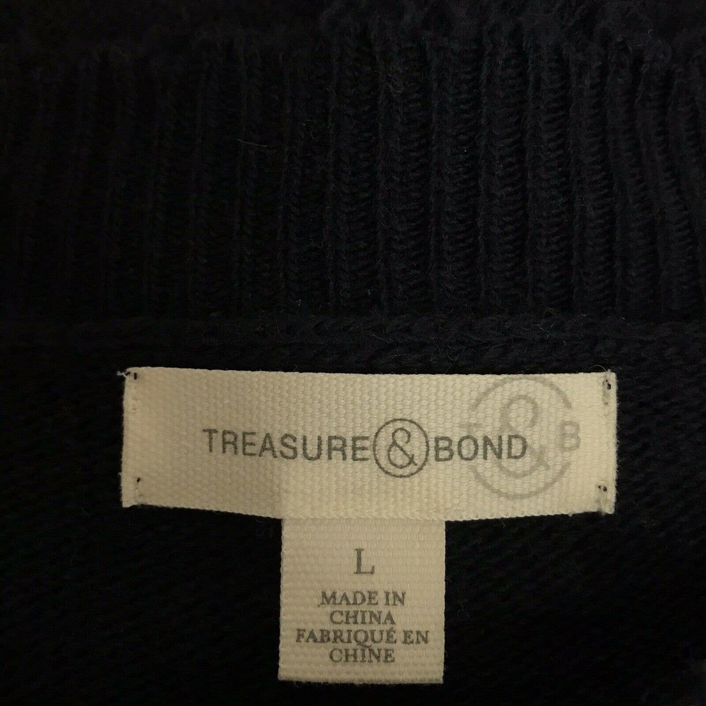 Treasure & Bond Blue Crew Neck Sweater - Picture 4 of 8